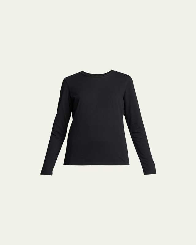 Long-Sleeve Cotton Silk Touch T-Shirt